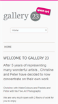 Mobile Screenshot of gallery23.co.uk