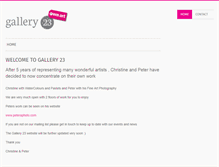 Tablet Screenshot of gallery23.co.uk